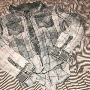 Green/white light flannel